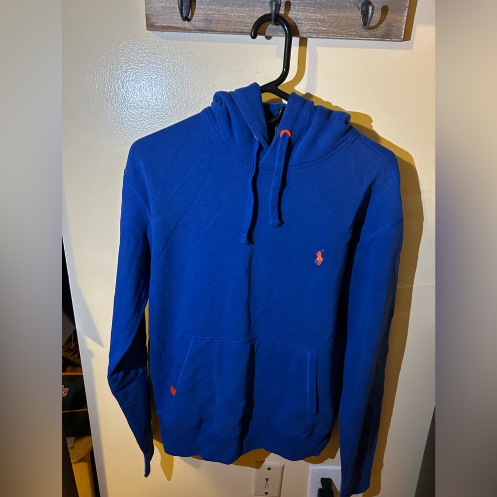 Blue polo hoodie